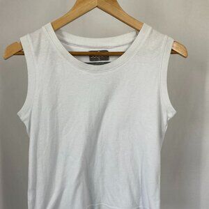 Jockey Women White Sleeveless Shirt